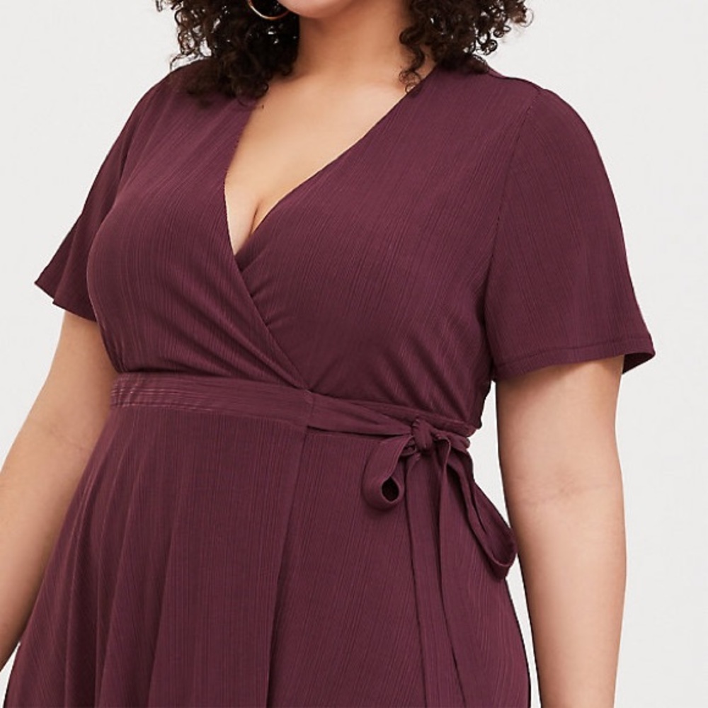 Torrid Purple Wrap Dress, Size 1